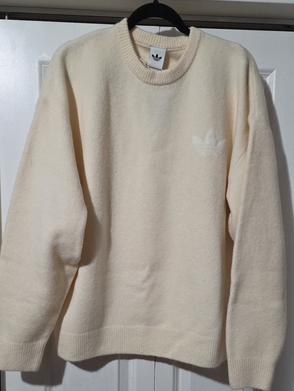 adidas Off-White/Cream Knitted Sweater